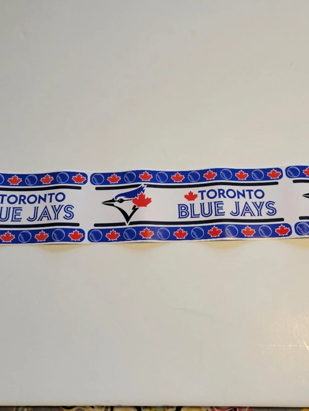 TORONTO BLUE JAYS MLB PEEL & STICK WALLPAPER BORDER. NEW